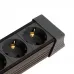 Сетевой фильтр 3-местный с/з STEKKER 3x1мм2, 3 м, 250В, 16А, серия Techno, HM22-31-03, черный