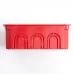 Коробка монтажная для сплошных стен, с крышкой, 120*92*45мм STEKKER EBX30-01-1-20-120, красный