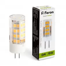 Лампа светодиодная Feron LB-432 G4 5W 4000K