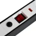 Сетевой фильтр 6-местный с/з STEKKER 3x1мм2, 1,8 м, 250В, 16А, серия Techno, HM22-61-02, белый