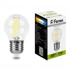 Лампа светодиодная Feron LB-511 Шарик E27 11W 4000K