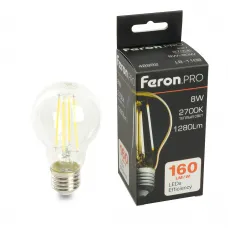 Лампа светодиодная Feron.PRO LB-1108 Шар E27 8W 175-265V 2700K