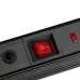 Сетевой фильтр 3-местный с/з STEKKER 3x1мм2, 3 м, 250В, 16А, серия Techno, HM22-31-03, черный