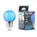 Лампа светодиодная Feron LB-385 Шарик синий прозрачный E27 1W 230V