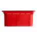 Коробка монтажная для полых стен, с пластиковыми зажимами, с крышкой, 92*92*45мм STEKKER EBX30-02-1-20-92, красный