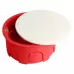 Коробка монтажная для полых стен, с пластиковыми зажимами, с крышкой, D80*40мм STEKKER EBX30-02-1-20-80, красный