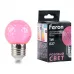 Лампа светодиодная Feron LB-385 Шарик розовый прозрачный E27 1W 230V