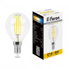 Лампа светодиодная Feron LB-509 Шарик E14 9W 2700K