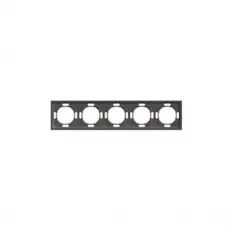 Рамка STEKKER, PFR00-5005-09 5-местная, серия Эмили, антрацит, soft touch
