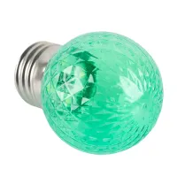 Лампа светодиодная Feron LB-385 Шарик зеленый прозрачный E27 1W 230V