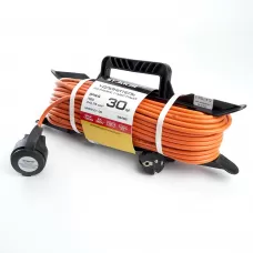 Удлинитель-шнур на рамке 1-местный c/з Stekker, HM02-01-30, 30м, 3*0,75, серия Home, оранжевый