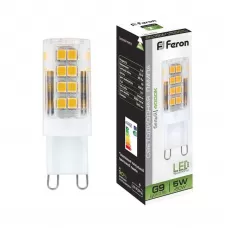 Лампа светодиодная Feron LB-432 G9 5W 4000K