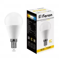 Лампа светодиодная Feron LB-750 Шарик E14 11W 2700K