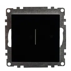 Выключатель 1-клавишный сенсорный (механизм) 250В, 2,5А, серия Катрин, черный