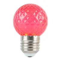 Лампа светодиодная Feron LB-385 Шарик красный прозрачный E27 1W 230V
