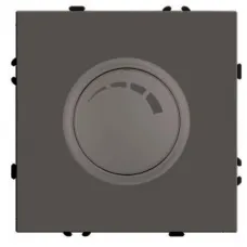 Выключатель диммирующий (механизм), STEKKER, 250В, 500W, серия Эмили, RSW10-5106-09, антрацит, soft touch