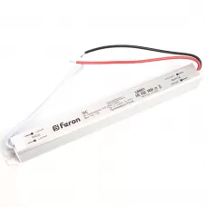 Трансформатор электронный для светодиодной ленты 24W 12V( ультратонкий драйвер), LB001 FERON