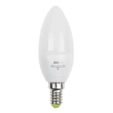 Лампа светодиодная PLED- ECO-C37 5w E14 3000K JAZZWAY