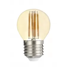 Лампа светодиодная декоративная PLED OMNI G45 8w E27 3000K Gold JAZZWAY