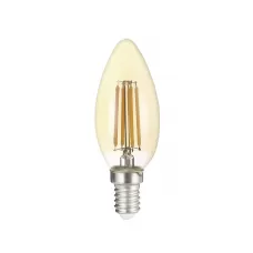 Лампа светодиодная декоративная PLED OMNI C35 6w E14 3000K Gold JAZZWAY
