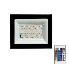 Прожектор светодиодный PFL-30W RGB-RC BL IP65